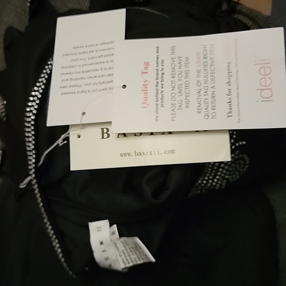 Embellished Black Low-back Gown - Picture 13 of 13